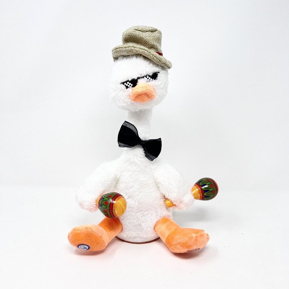 Duck Animated Plush Dances, Sings, Plays Maracas‎ Repeats What You Say NWOB